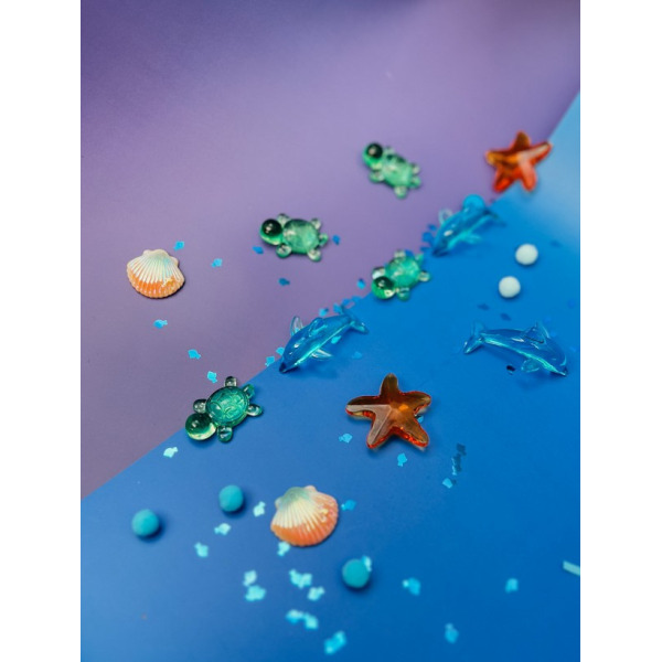 PODWODNY ŚWIAT wkład do tacki sensorycznej Play Tray silikonowe elementy do zabaw sensorycznych Jellystone 3+