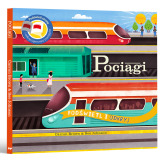 POCIĄGI Podświetl i odkryj książka Carron Brown, Bee Johnson wyd. Api Papi