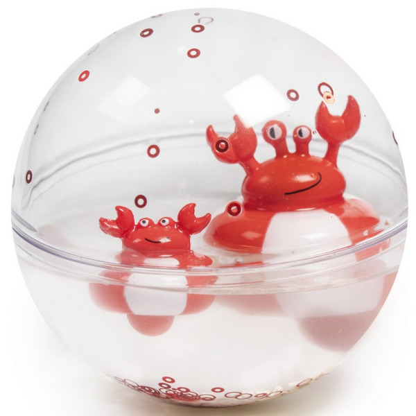 KRAB kula sensoryczna do zabawy w kąpieli Happy Bubbles Petit Boum 1+