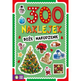 BOŻE NARODZENIE 300 naklejek książeczka z naklejkami wyd. Zielona Sowa