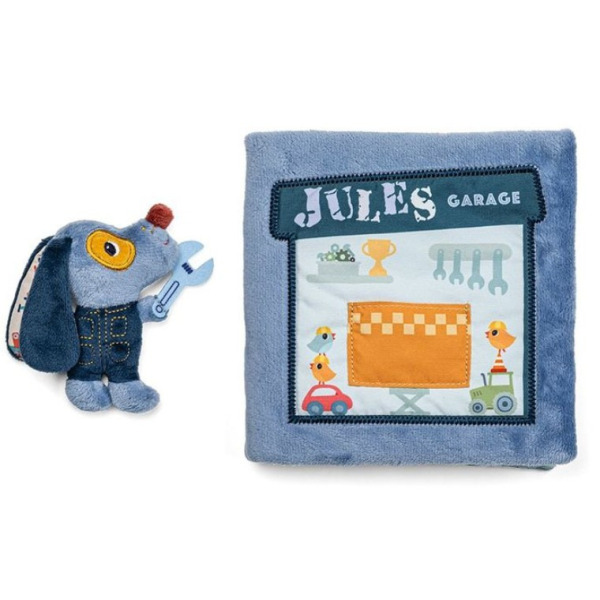 GARAŻ PIESKA JULES"A miękka książeczka aktywizująca Lilliputiens 12m+