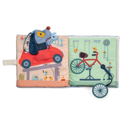 GARAŻ PIESKA JULES"A miękka książeczka aktywizująca Lilliputiens 12m+