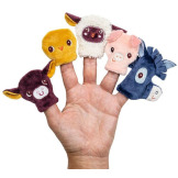 FARMA miękka książeczka aktywizująca z mini-pacynkami Lilliputiens 12m+