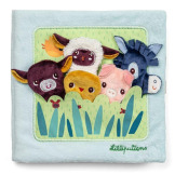 FARMA miękka książeczka aktywizująca z mini-pacynkami Lilliputiens 12m+