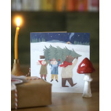 PRZYGOTOWANIA DO ŚWIĄT kartka świąteczna okolicznościowa na Boże Narodzenie Hi Little