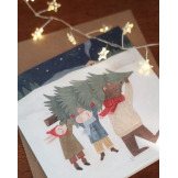 PRZYGOTOWANIA DO ŚWIĄT kartka świąteczna okolicznościowa na Boże Narodzenie Hi Little