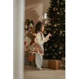 KALENDARZ ADWENTOWY drewniane figurki kolejka FSC w walizeczce X-MAS Little Dutch 2+