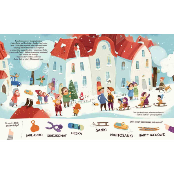 PUCIO URZĄDZA WIGILIĘ, czyli świąteczne zadania dla przedszkolaków książka kartonowa Marta Galewska-Kustra wyd. Nasza Księgarnia