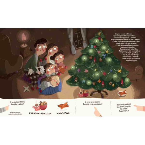 PUCIO URZĄDZA WIGILIĘ, czyli świąteczne zadania dla przedszkolaków książka kartonowa Marta Galewska-Kustra wyd. Nasza Księgarnia