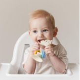 MIŚ silikonowy gryzak na przyssawce dla niemowlaka Tiger Tribe 0+