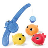 WESOŁY POŁÓW łowienie rybek wędkarstwo zabawka do kąpieli z wędką Tiger Tribe 2+