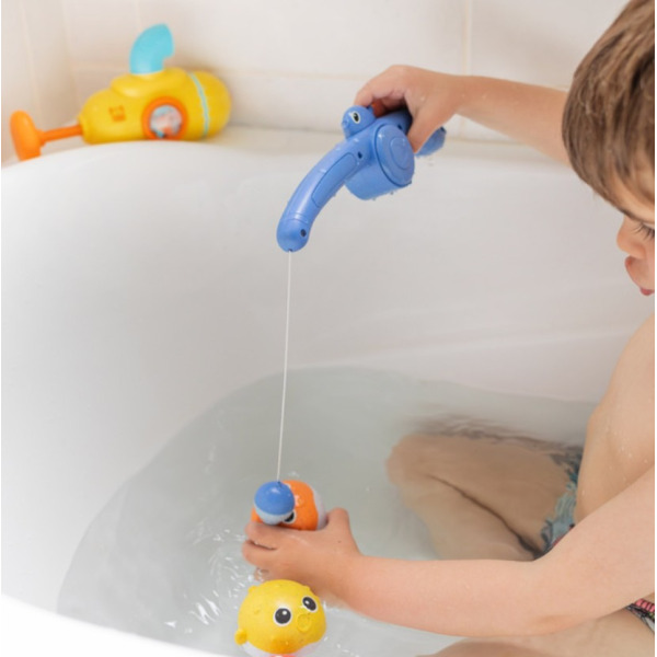 WESOŁY POŁÓW łowienie rybek wędkarstwo zabawka do kąpieli z wędką Tiger Tribe 2+