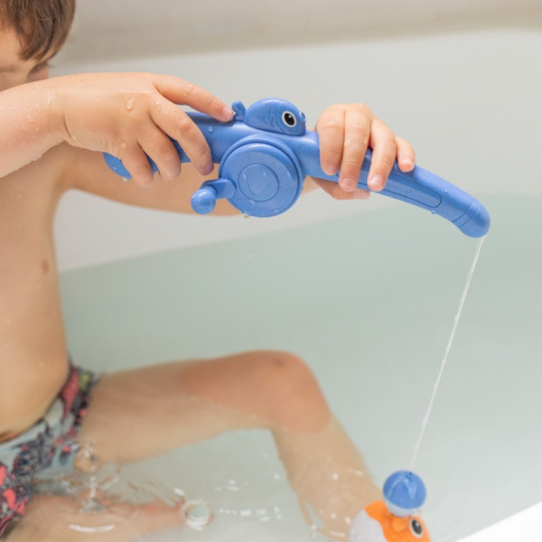 WESOŁY POŁÓW łowienie rybek wędkarstwo zabawka do kąpieli z wędką Tiger Tribe 2+