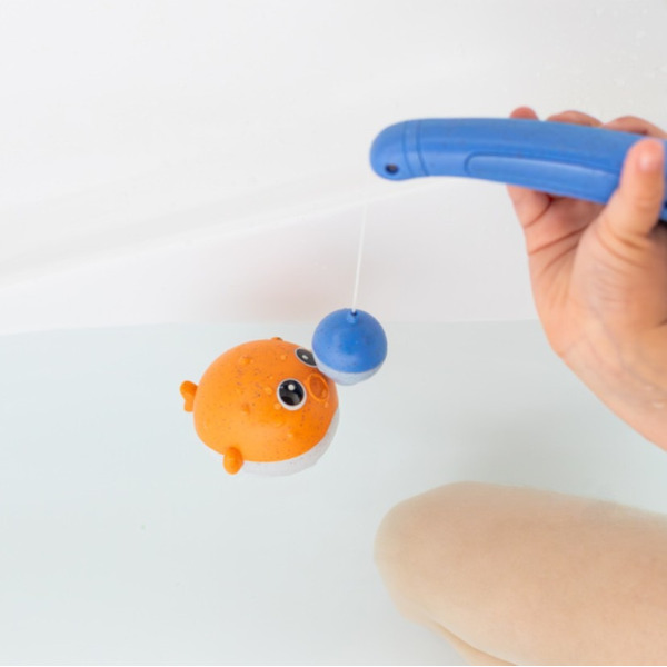 WESOŁY POŁÓW łowienie rybek wędkarstwo zabawka do kąpieli z wędką Tiger Tribe 2+