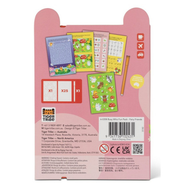 WRÓŻKI paczka pełna frajdy zestaw kreatywny z naklejkami Tiger Tribe 5+