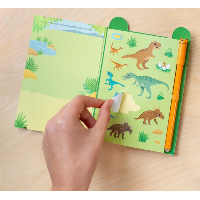 DINOZAURY paczka pełna frajdy zestaw kreatywny z naklejkami Tiger Tribe 5+