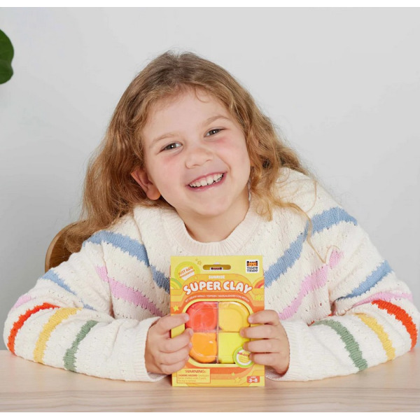 SŁONECZNY PORANEK piankolina kolor żółty i pomarańczowy 4 odcienie Tiger Tribe 3+