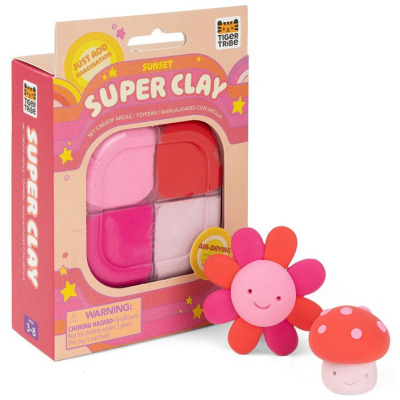 TĘCZOWY ZACHÓD piankolina kolor różowy i czerwony 4 odcienie Tiger Tribe 3+