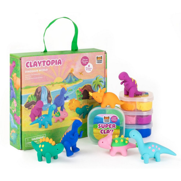 DINOZAURY plastyczna przygoda piankolina Tiger Tribe 4+