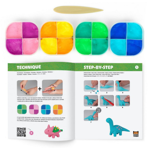 DINOZAURY plastyczna przygoda piankolina Tiger Tribe 4+