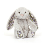 KRÓLICZEK srebrna przytulanka z kwiecistymi uszami Blossom Bloom Bunny 31 cm Jellycat 0+