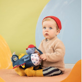 PIESEK JULES samolot przytulanka aktywizująca Lilliputiens 9m+