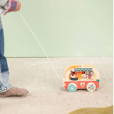 LEW JACK drewniany wózek do ciągnięcia Wóz strażacki Lilliputiens 12 m+