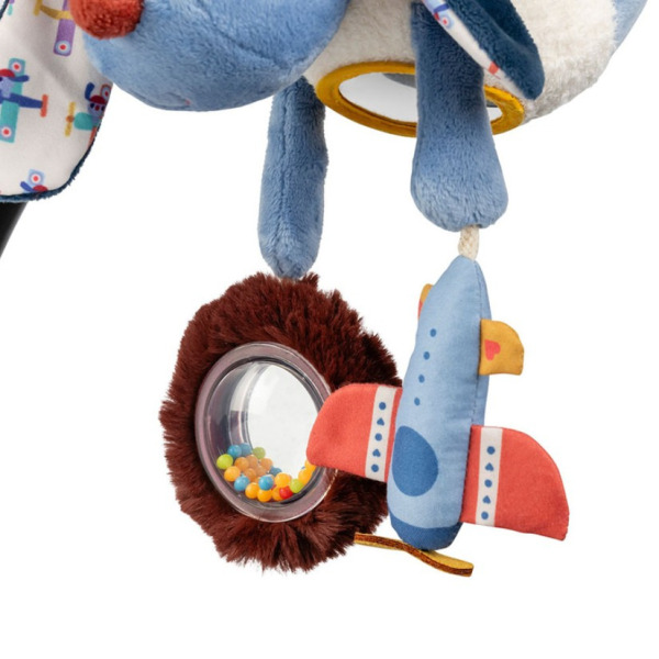 PIESEK JULES wielofunkcyjna przytulanka do zawieszenia Lilliputiens 3m+