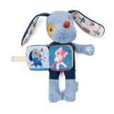 PIESEK JULES przytulanka aktywizująca z książeczką Lilliputiens 6m+