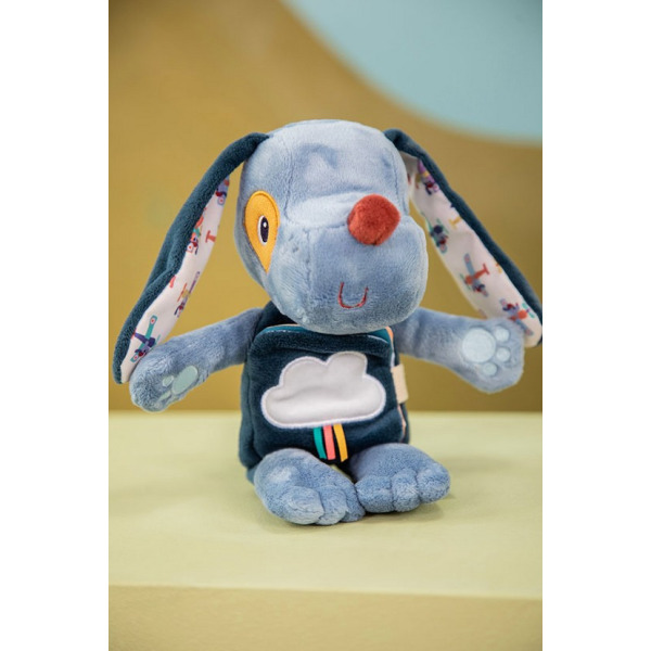 PIESEK JULES przytulanka aktywizująca z książeczką Lilliputiens 6m+