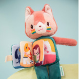 KOTKA JEANNE przytulanka aktywizująca z książeczką Lilliputiens 6m+