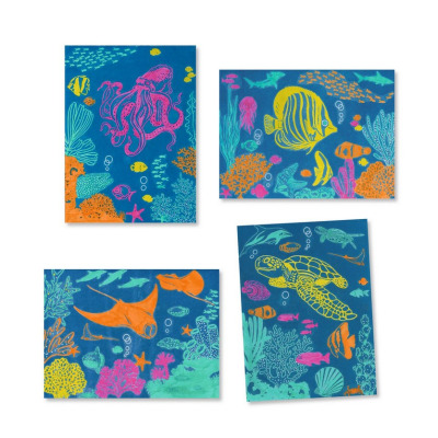 OCEAN zestaw kreatywny cyjanotypia Djeco 7+