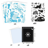 OCEAN zestaw kreatywny cyjanotypia Djeco 7+