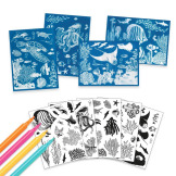 OCEAN zestaw kreatywny cyjanotypia Djeco 7+