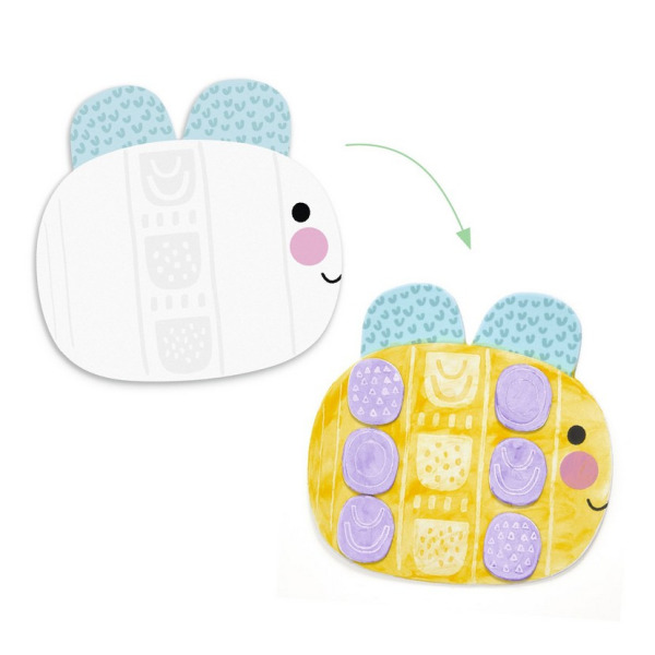 ZWIERZĄTKA malowanie palcami zestaw artystyczny Djeco 18m+