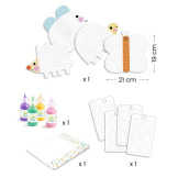 ZWIERZĄTKA malowanie palcami zestaw artystyczny Djeco 18m+