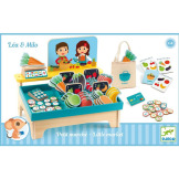 LEA & MILO mały market z akcesoriami zabawa w sklep Djeco  4+