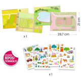 FARMA  naklejki wielokrotnego użytku 3D Djeco 3+