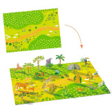 ZWIERZĘTA naklejki wielokrotnego użytku 3D Djeco 3+