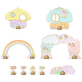 LILY TINYLY puzzle tekturowe 24 el. z figurką Djeco 4+