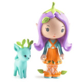 LILY TINYLY puzzle tekturowe 24 el. z figurką Djeco 4+