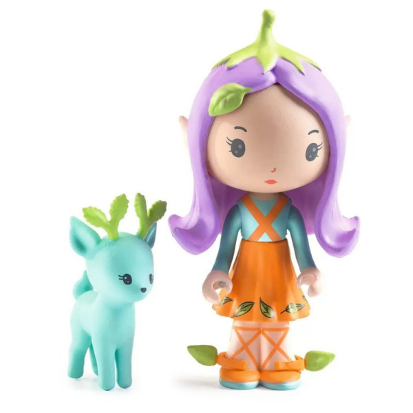 LILY TINYLY puzzle tekturowe 24 el. z figurką Djeco 4+