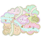 LILY TINYLY puzzle tekturowe 24 el. z figurką Djeco 4+