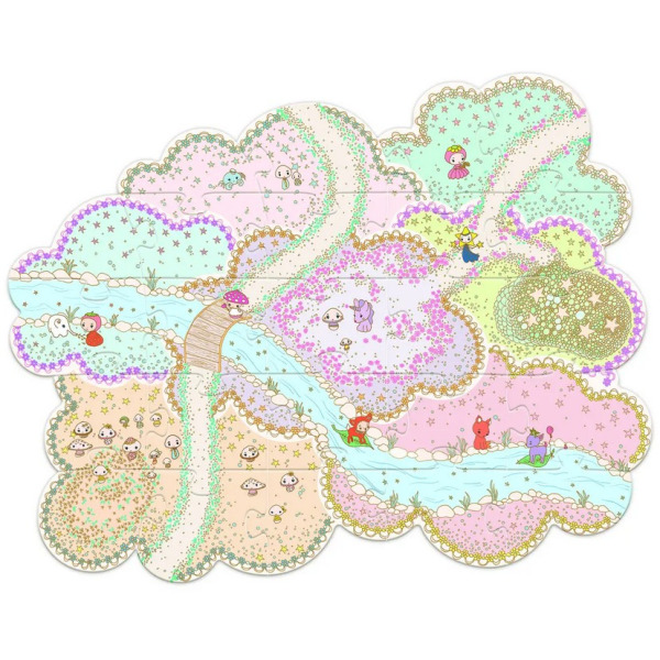 LILY TINYLY puzzle tekturowe 24 el. z figurką Djeco 4+