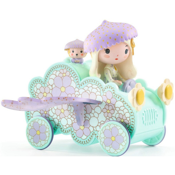 JIL & JERRY figurki do zabawy zestaw z samochodzikiem 2 szt. Tinycar Djeco 4+