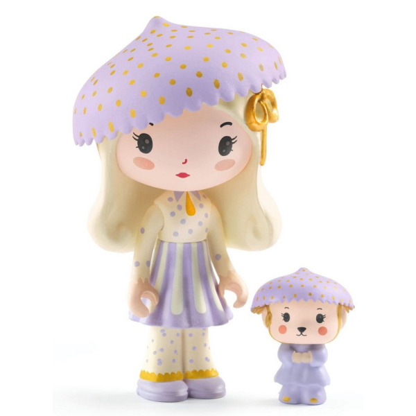 JIL & JERRY figurki do zabawy zestaw z samochodzikiem 2 szt. Tinycar Djeco 4+