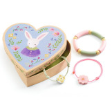 CECILE bransoletki w ozdobnym pudełku króliczek Djeco 4+