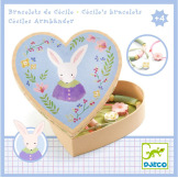 CECILE bransoletki w ozdobnym pudełku króliczek Djeco 4+