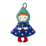 NIEBIESKA CHOINKA świąteczna przytulanka dwustronna zawieszka na choinkę Lilliputiens 2+