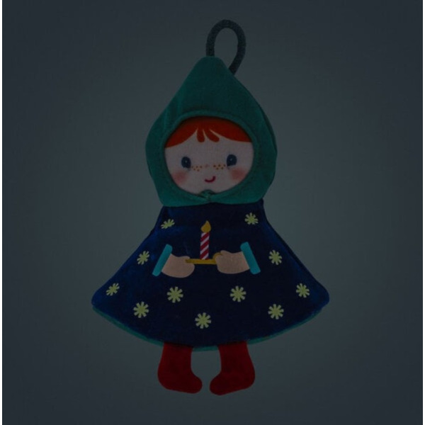 NIEBIESKA CHOINKA świąteczna przytulanka dwustronna zawieszka na choinkę Lilliputiens 2+
